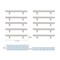 Quinn 4" Center to Center Brushed Nickel Bar Pull Multipack (set of 10)